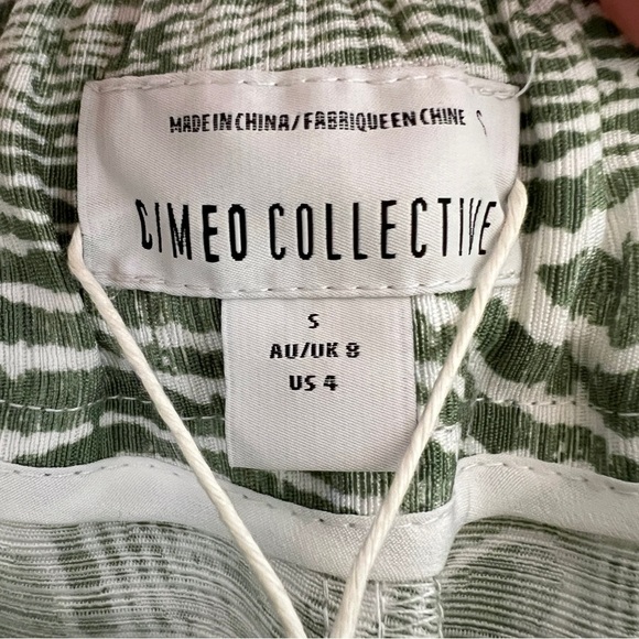 Anthropologie C/Meo Collective Energised Arbor Wide Leg Pants in Ivy Woodgrain - Picture 11 of 16